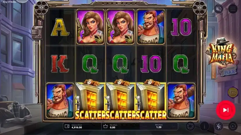 King of Mafia slot screenshot 2