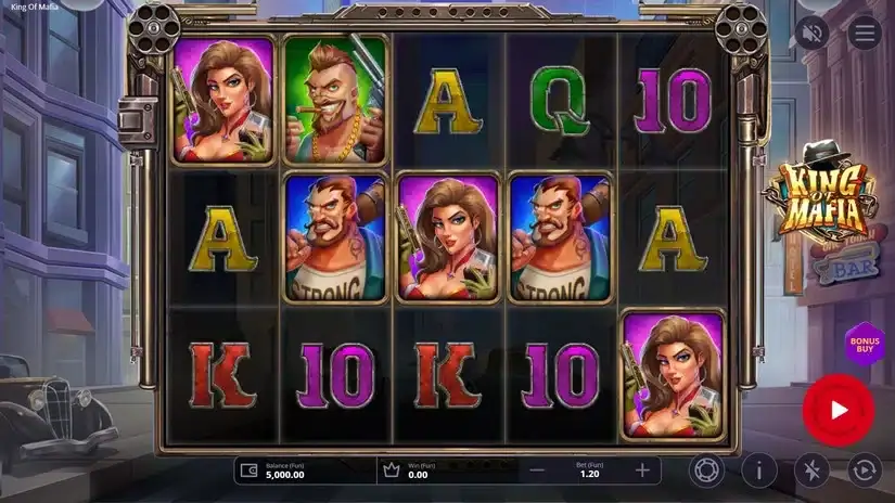 King of Mafia slot screenshot 1