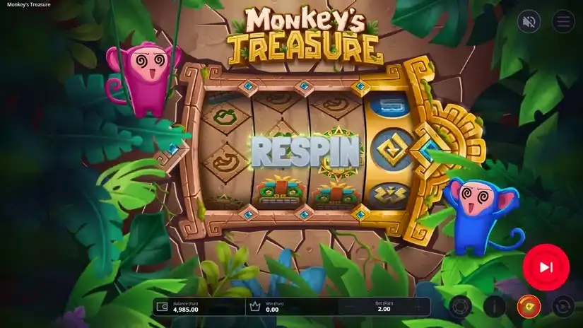 Monkey’s Treasure slot screenshot 4