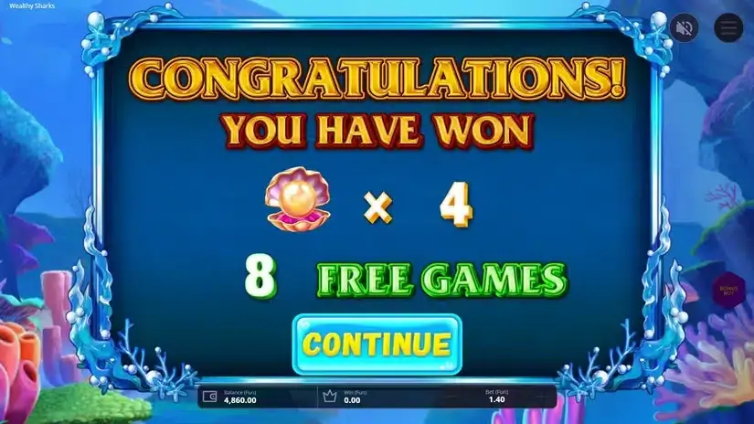 Wealthy Sharks slot screenshot 4