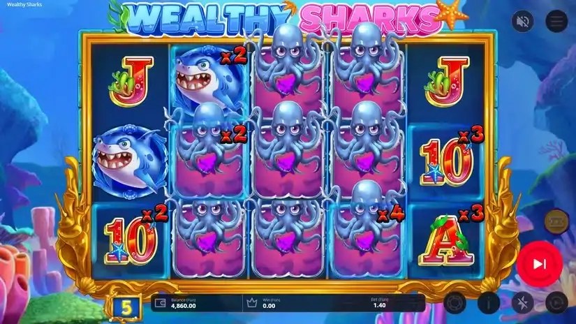 Wealthy Sharks slot screenshot 5