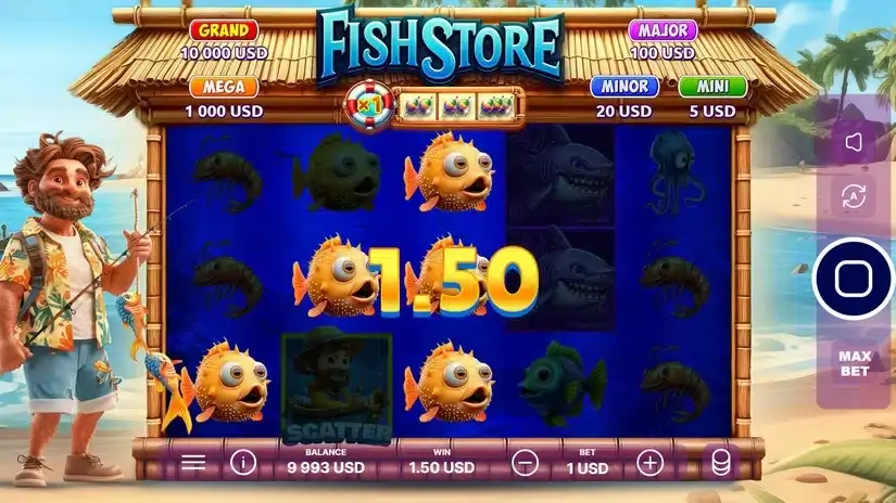 Fish Store slot screenshot 4