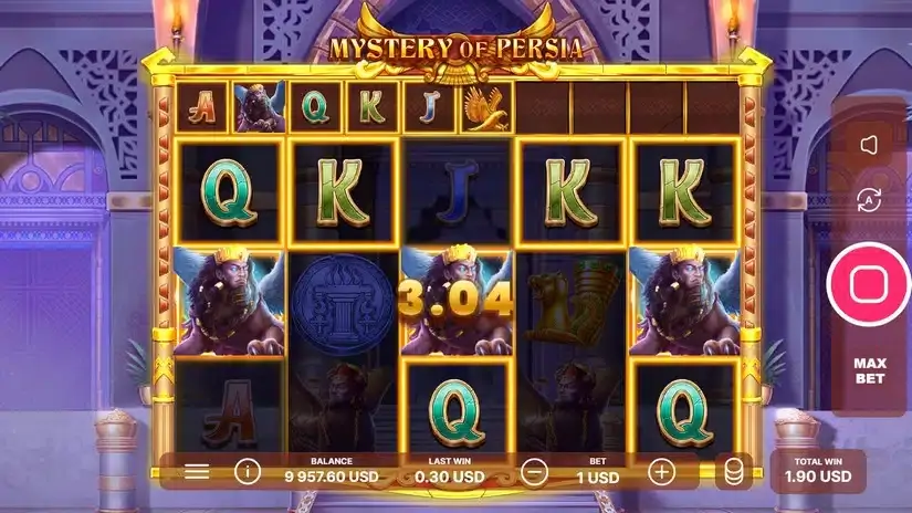 Mystery of Persia slot screenshot 5