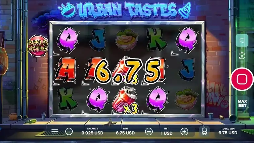 Urban Tastes slot screenshot 4