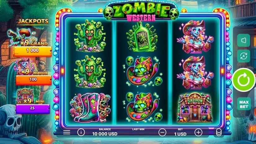 Western Zombie slot screenshot 1