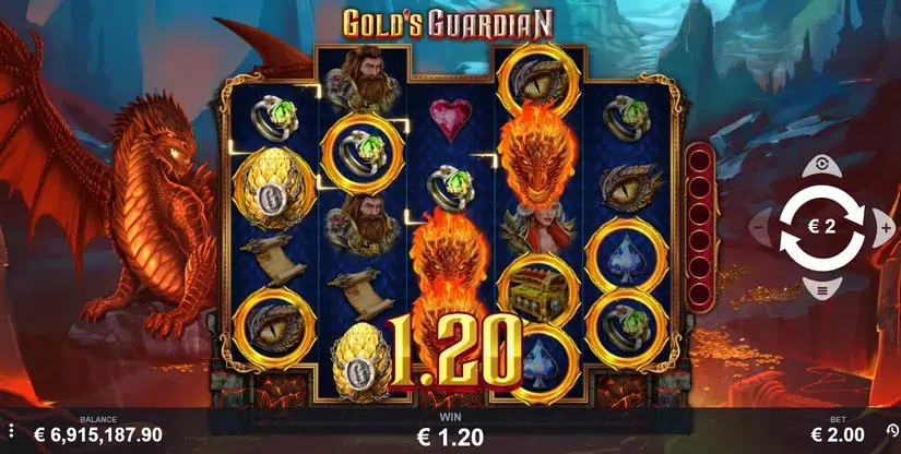 Gold’s Guardian slot screenshot 2
