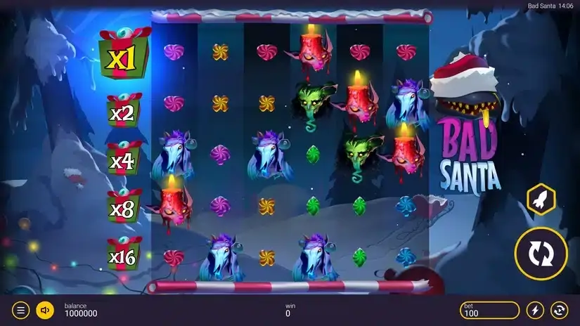 Bad Santa slot screenshot 1