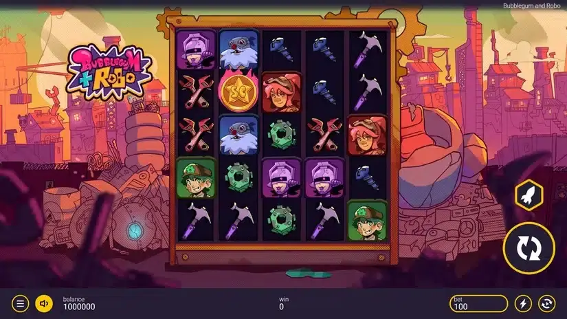 Bubblegum and Robo slot screenshot
