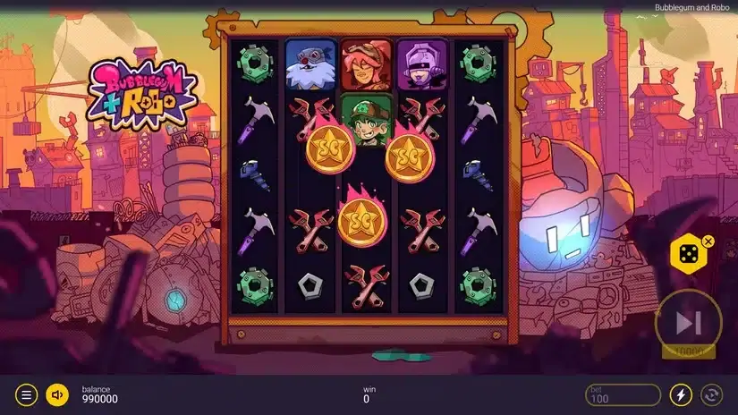 Bubblegum and Robo slot screenshot 2