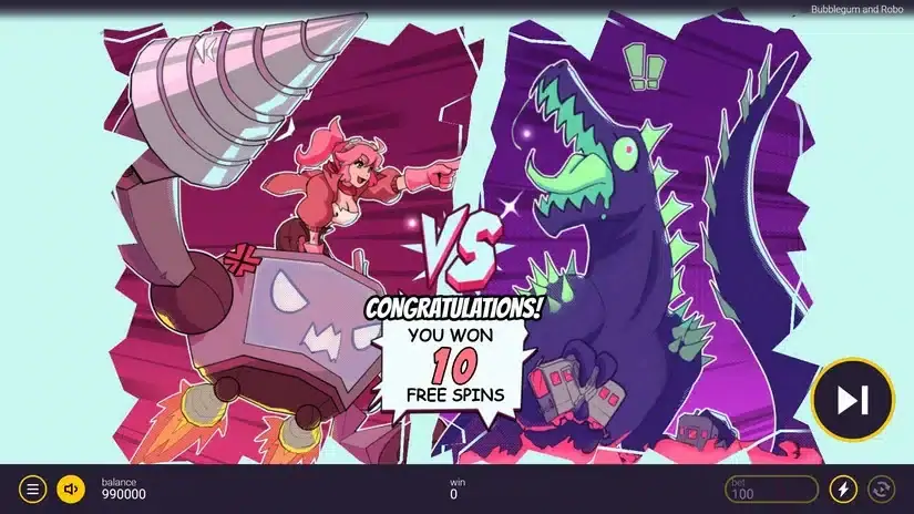 Bubblegum and Robo slot screenshot 3