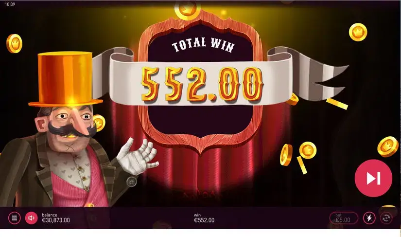 D’Cirque slot screenshot 5