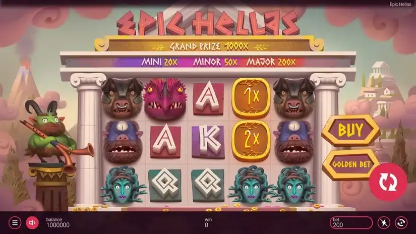 Epic Hellas slot screenshot 