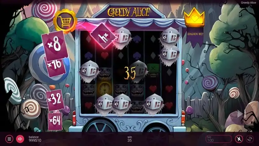 Greedy Alice slot screenshot 2