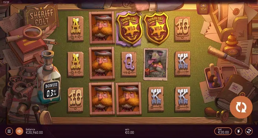 Sheriff Colt slot screenshot 4