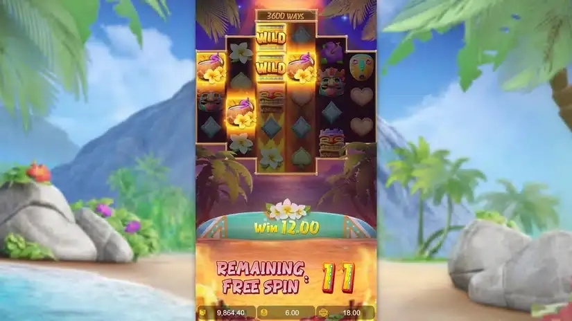 Hawaiian Tiki slot screenshot 