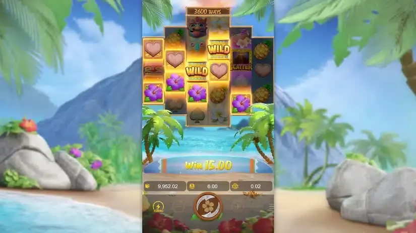 Hawaiian Tiki slot screenshot 3