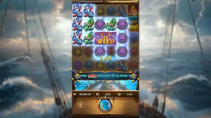 Kraken Gold Rush slot screenshot 