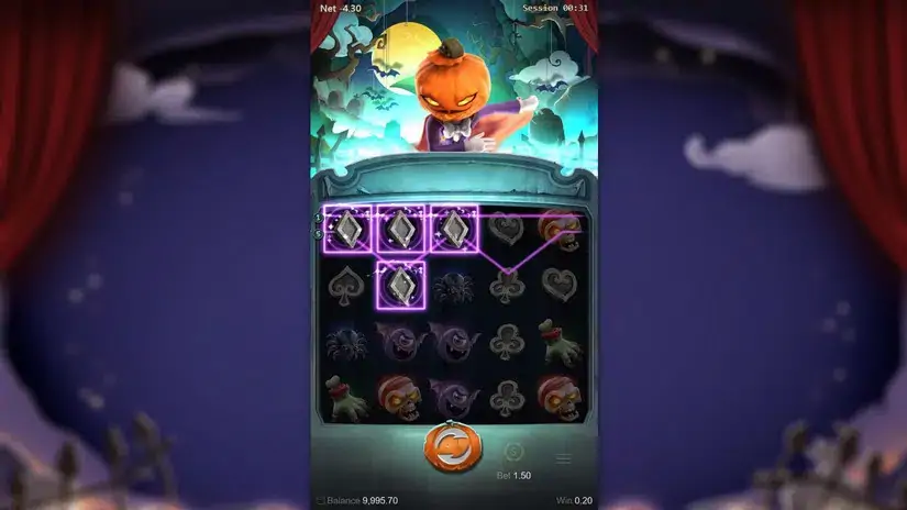 Mr. Hallow-Win slot screenshot 2