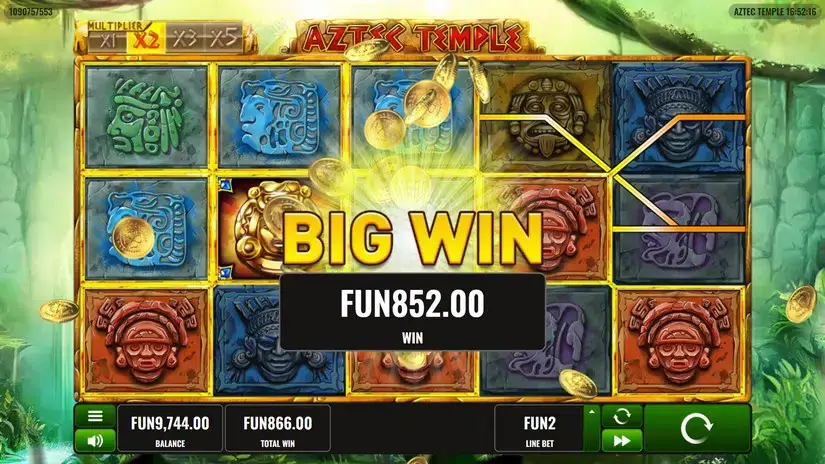 Aztec Temple slot screenshot 