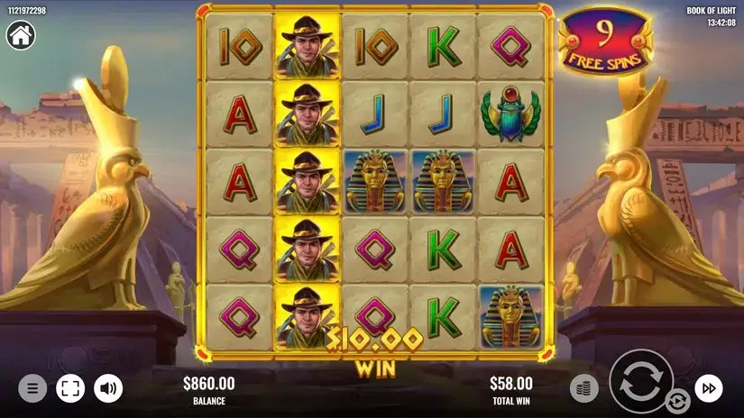 Book of Light slot screenshot 5