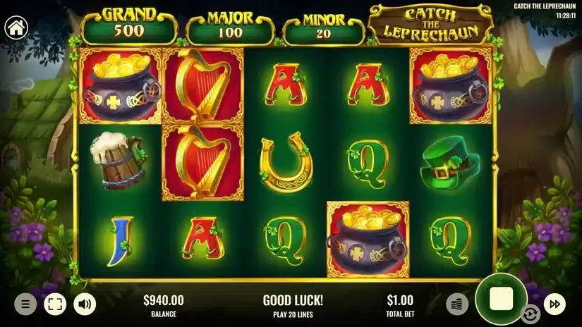 Catch The Leprechaun slot screenshot 3