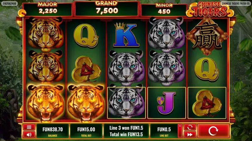 Chinese Tigers slot screenshot 3