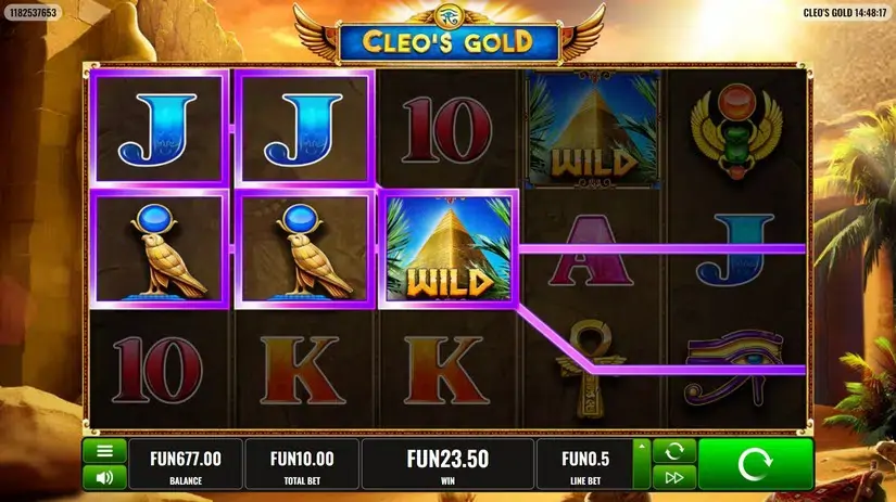 Cleo’s Gold slot screenshot 
