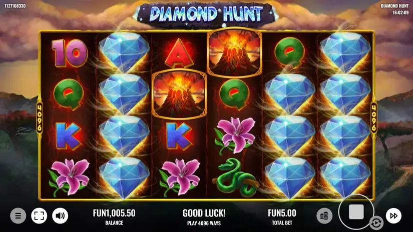 Diamond Hunt slot screenshot 1