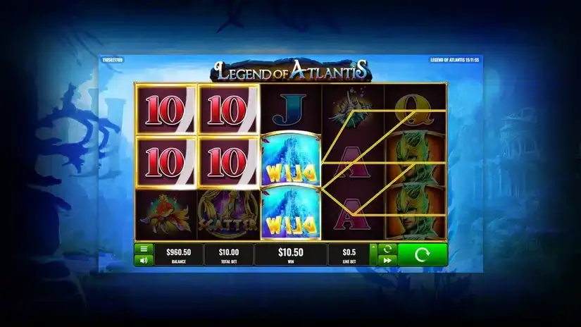 Legend of Atlantis slot screenshot 2