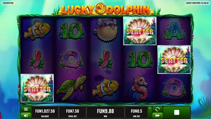 Lucky Dolphin slot screenshot 3