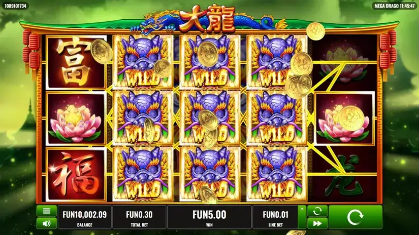 Mega Drago slot screenshot 5