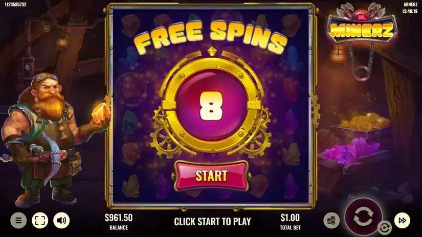 Minerz slot screenshot 4