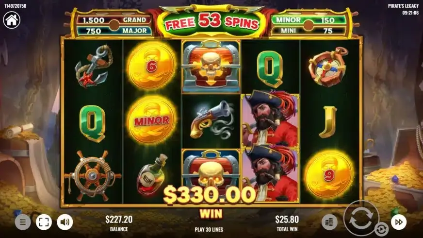 Pirate’s Legacy slot screenshot 6