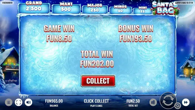Santa’s Bag slot screenshot 