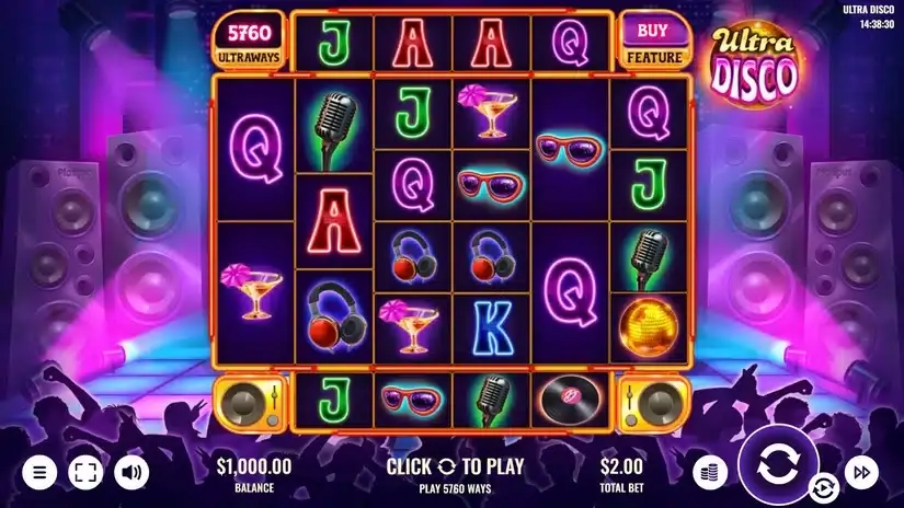 Ultra Disco slot screenshot 1