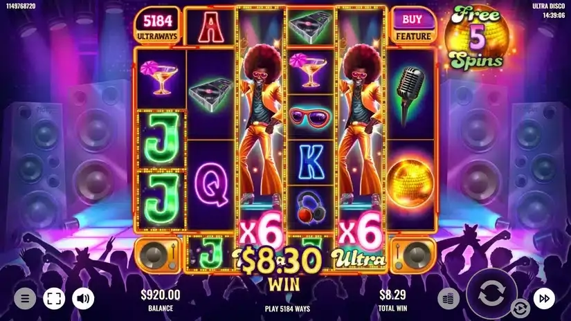 Ultra Disco slot screenshot 5