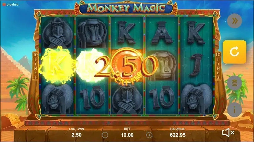 Monkey magic slot screenshot 2
