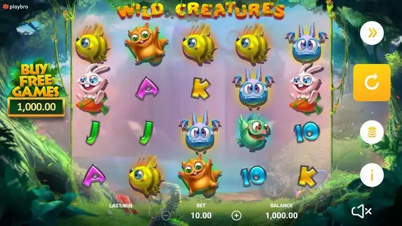 Wild Creatures slot screenshot 1