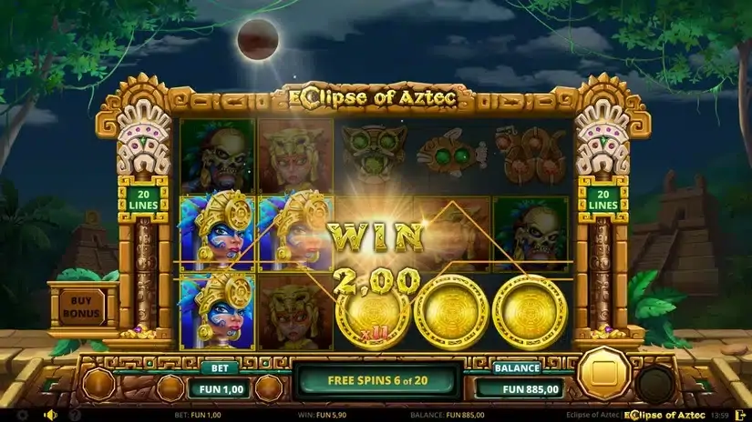 Eclipse of Aztec slot screenshot 3