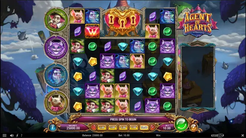 Agent of Hearts slot screenshot 