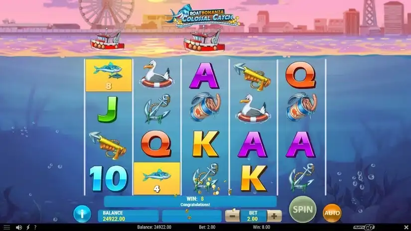Boat Bonanza Colossal Catch slot screenshot 2