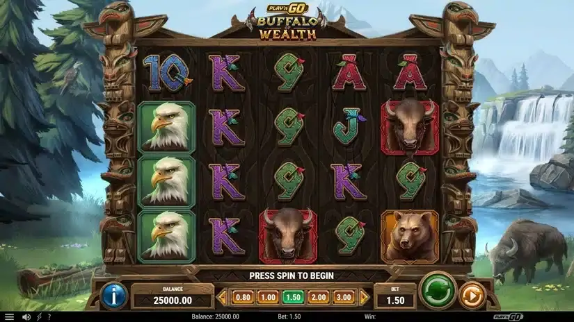 Buffalo of Wealth slot screenshot 1