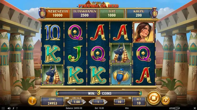 Cat Wilde and the Pyramids of Dead slot screenshot 2