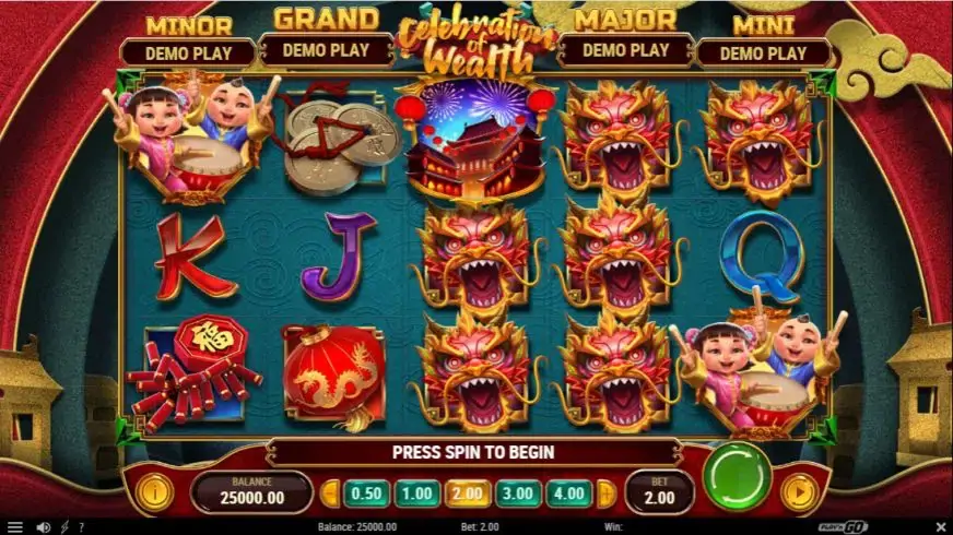 Celebration of Wealth slot screenshot 1