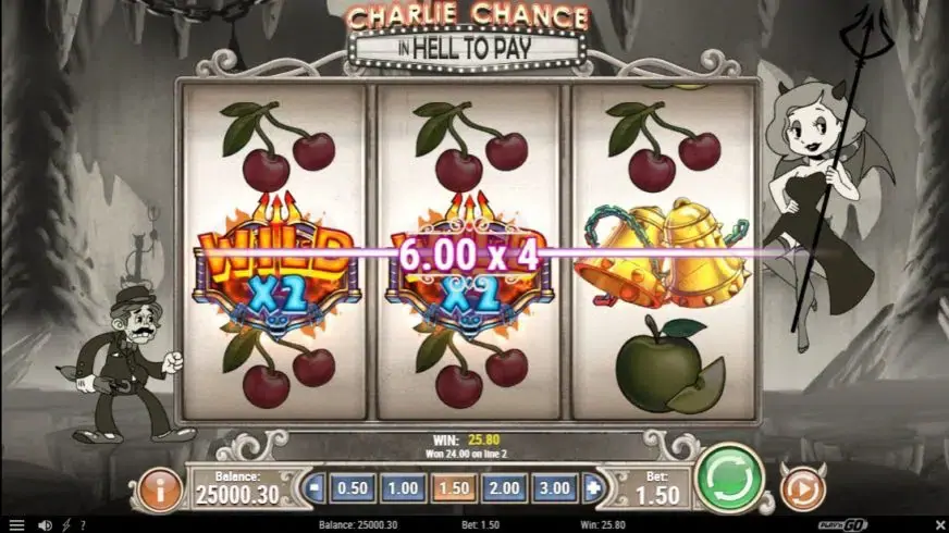 Charlie Chance: In Hell To Pay slot screenshot 2