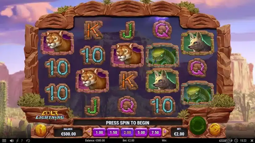 Colt Lightning slot screenshot 1