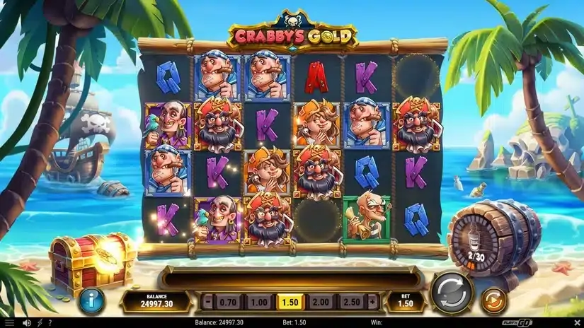 Crabby’s Gold slot screenshot 2