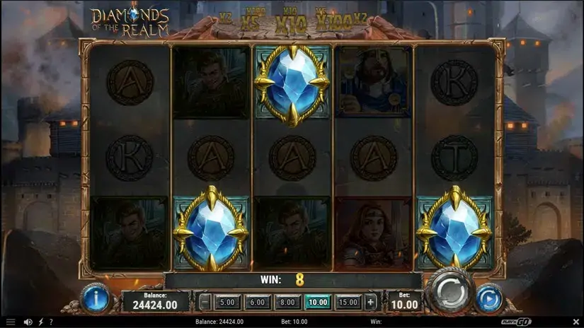 Diamonds of the Realm slot screenshot 3