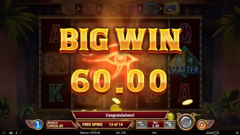 Eye of Atum slot screenshot 