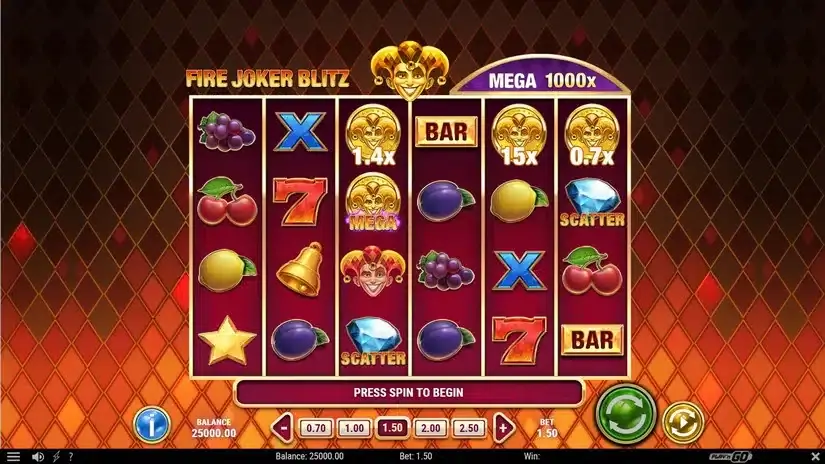 Fire Joker Blitz slot screenshot 